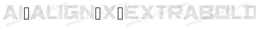 AI Align X Extrabold字体转换